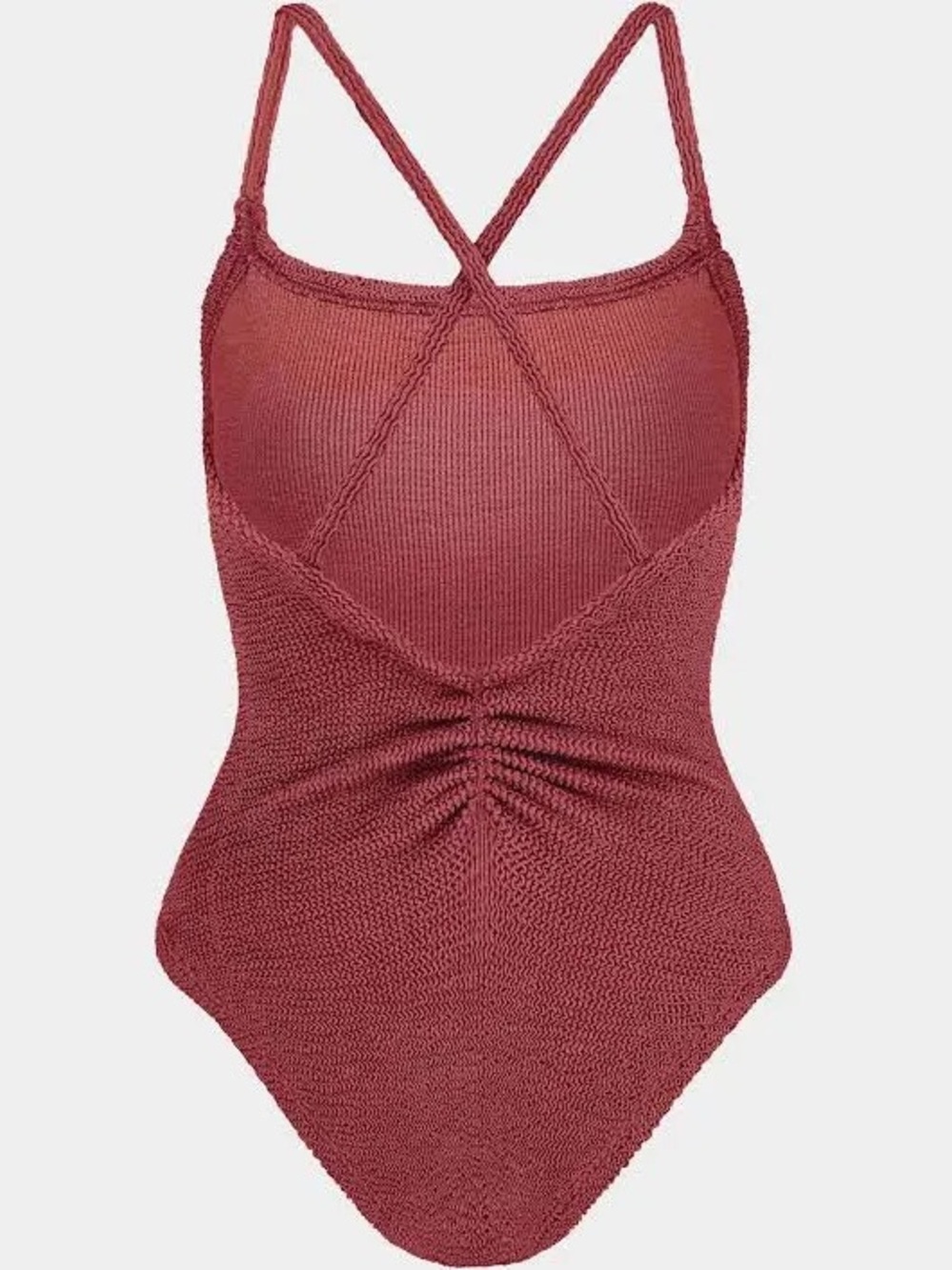 Hunza G Bette metallic rose One-Piece Swimsuit NWT - Picture 11 of 13